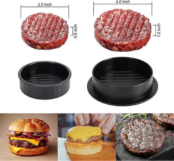 3-i-1 Maskin Non-Stick Burgerpress Köttpajmaskin Press Ris Grönsaksform Köksredskap (D)