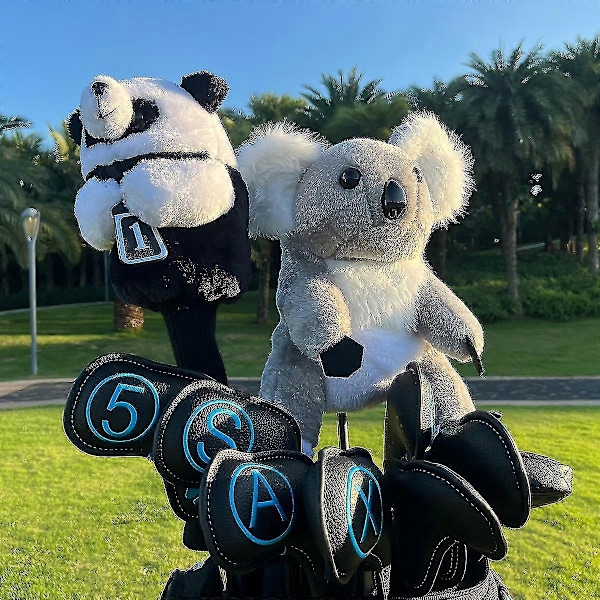 Klubbhuvudskydd Huggers Golf Driver Huvudskydd Golfklubbskydd Golf Djurhuvudskydd För Utomhus Sporttillbehör[D] Tiger