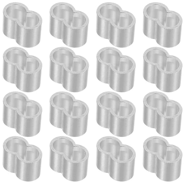 Aluminium Wire Rope End Sleeves til Kabelkrymning 25 stk. Loop Connectors[D]