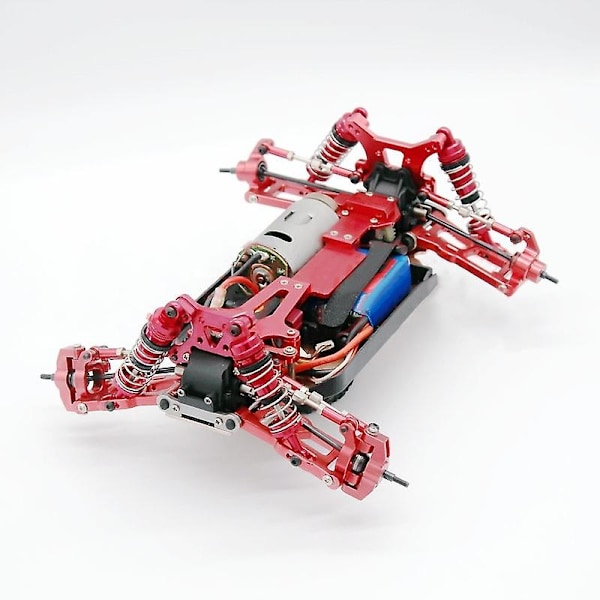 Metallstyrningskoppsvängarm Uppgraderingsdelar Kit för 144001 1/14 124018 124019 1/12 RC Biltillbehör, Lila