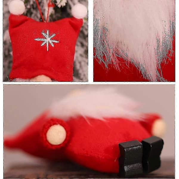 Jul Tomte Santa Docka Hängande Prydnad Hemfest Julgran Dekor[D]