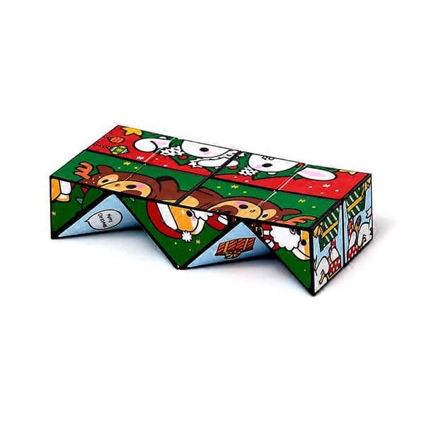 Puzzle Cube Legetøj - Jule Adoramals Jul[D]