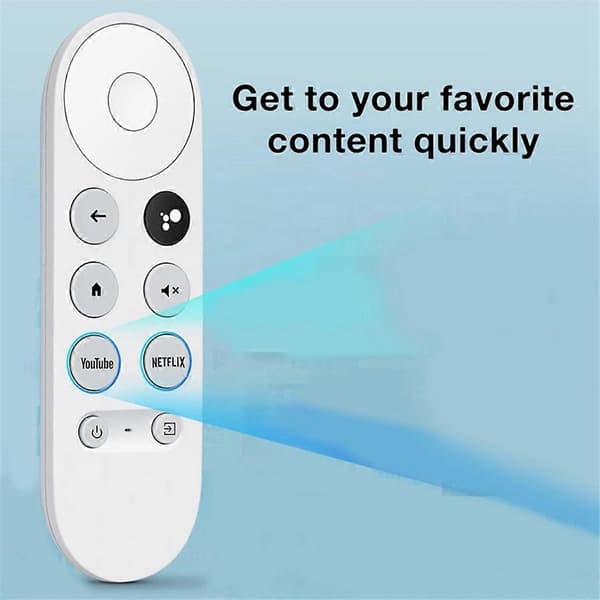 Bluetooth stemmefjernkontroll for HD/4K Snow Streaming Stick G9N9N fjernkontroll[D] White