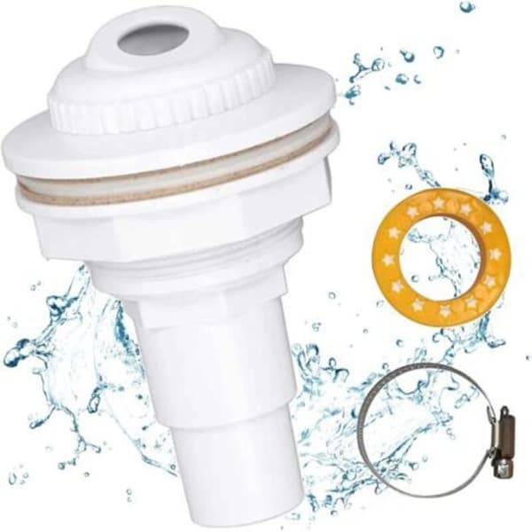 Poolreturmunstycke, sugmunstycke med 38/32 mm slanganslutning, poolreturmunstycke, poolsugmunstycke, simmi（D）