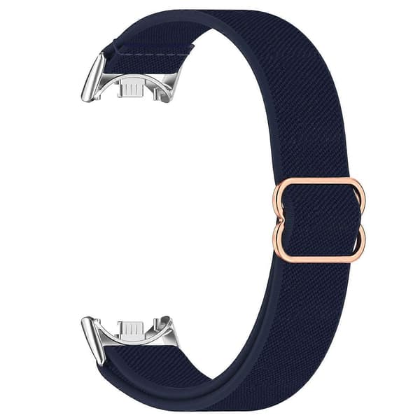 Urrem til Xiaomi Mi Band 9 Ceramic Edition/Smart Band 9 NFC/9/8 NFC/8 Elastisk nylonrem med[D] Multicolor Midnight Blue
