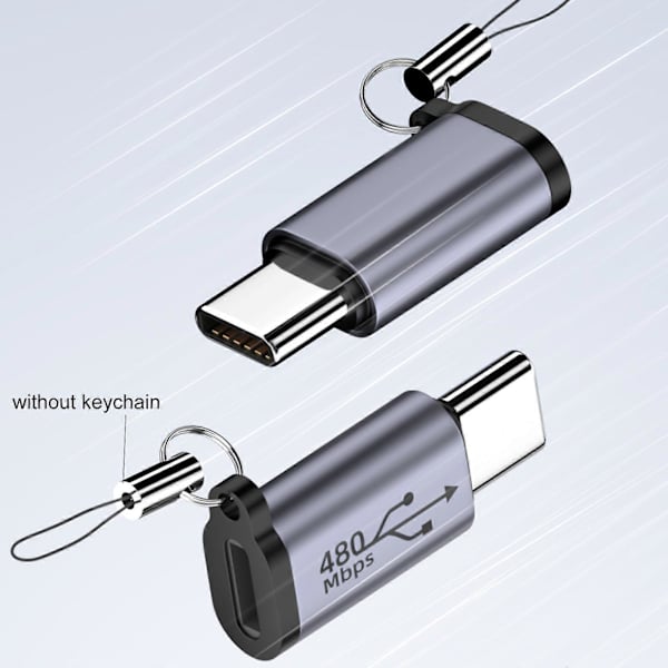Micro USB til Mini USB Type-C Adapter Usb-C Hunn til Micro Usb Hann Konverter [D] Type C to Mini USB