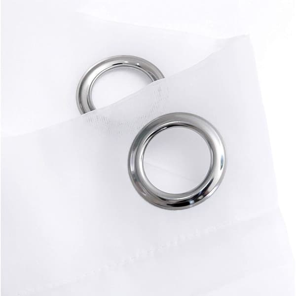2-pack skira gardiner för vardagsrum/sovrum, vit, 140 cm x 240 cm Blanc Polyester