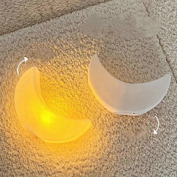 Söt Tecknad Månlampa Sovrum Sänglampa[D]