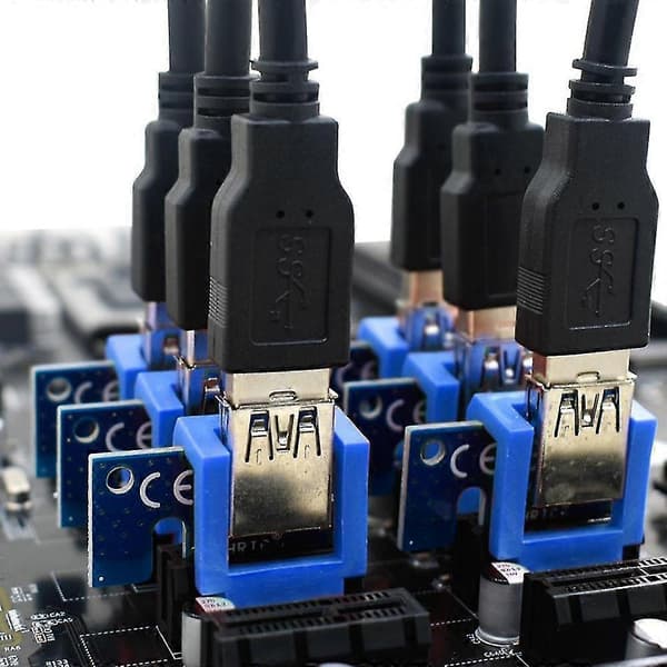 20 stk. PCI-e Riser Kort Holder Til BTC Riser Til Grafikkort, Sort[D]