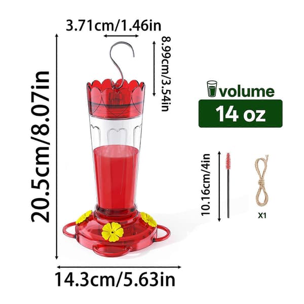 Plastfoderautomater Lækagesikre foderautomater til udendørs ophængning med 4 foderåbninger (D)