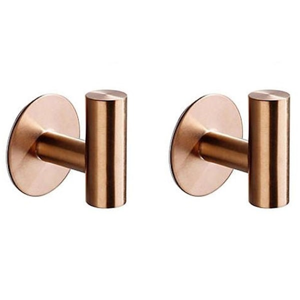 2 stk. Baderomskrok Rustfritt Stål Krok Heavy Duty Krok for Bad Kjøkken Stue Hotell Frakk