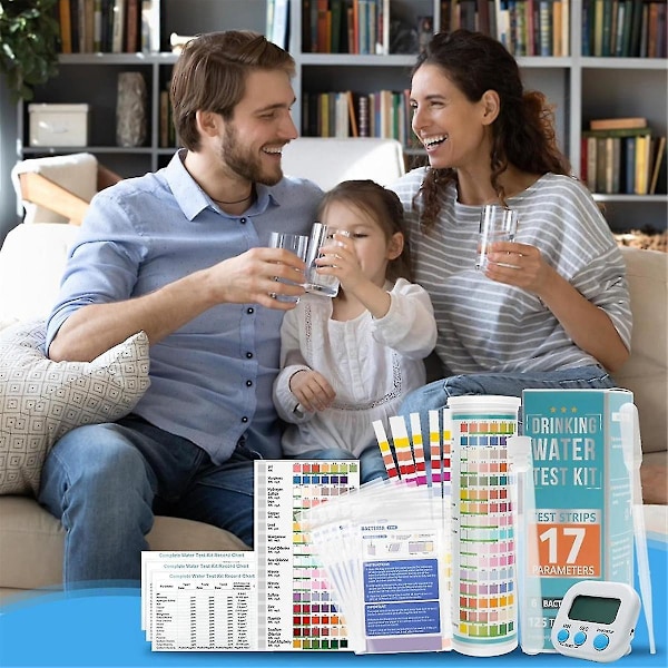 17 i 1 Drikkervands Test Kit 138P 125 Vandkvalitet Teststrimler 6 E. coli Teststrimler kompatibel Bly Ir-B13