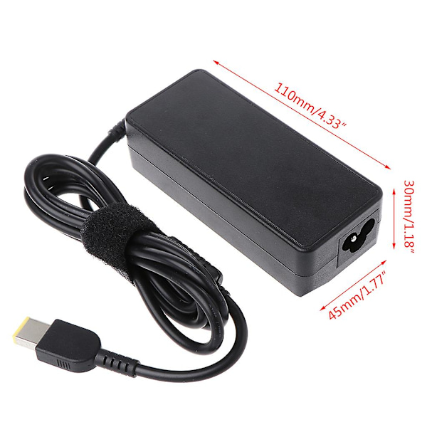 AC-laddare för Lenovo ThinkPad X1 Carbon Yoga 13 Strömförsörjningsadapterkabel 65W