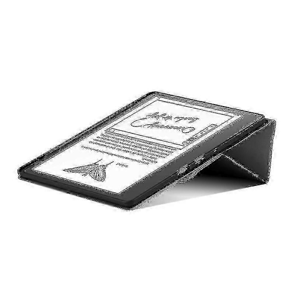 Stativfodral i PU-läder + TPU med pennfack för Amazon Kindle Scribe E-läsare Grey
