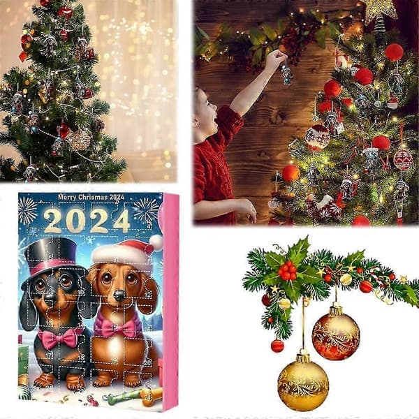 2024 Gravhund Julekalender 24 Dages Jule Samlerobjekt[D]