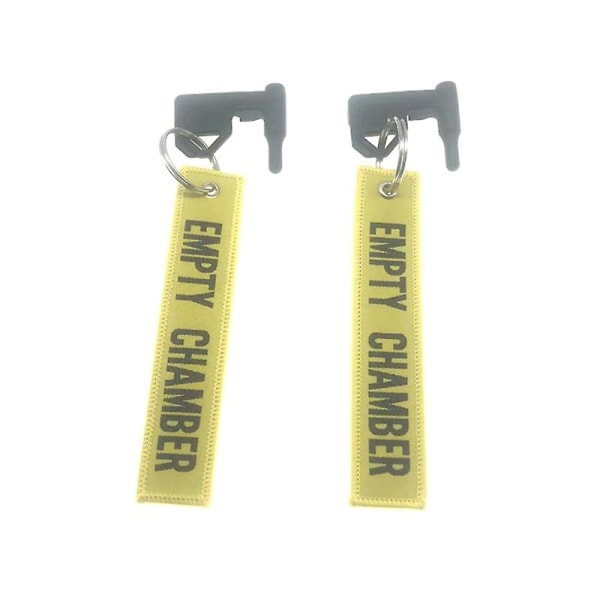 2st/ set Tactical Chamber Safety Flagga inkluderar inbyggt verktyg med platt huvud [kk] Yellow