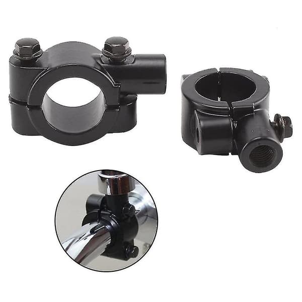 Motorcykel Cykel Styrefäste Spegelhållare Klämma Adapter (2st)[D]