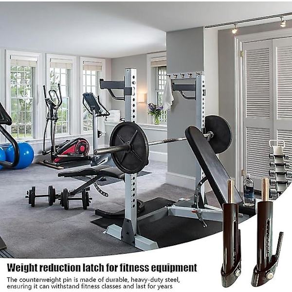 Gympin Vægtskive Pin, Vægt Reduktionslås til Fitnessudstyr[D] white