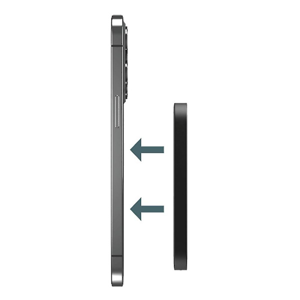 MOMAX Q.MAG X Metall Magnetisk Trådlös Laddare 5000mAh Mobiltelefon Powerbank Kompatibel med MagSafe,