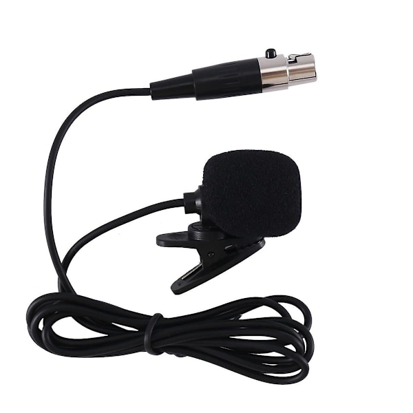 Professionell Lavalier Lapel Tie Clip Kondensatormikrofon 4-polig Mic för Bodypack 4-polig XLR