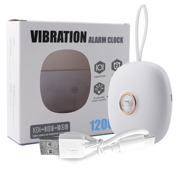 Vibrating Alarm Clock for Heavy Sleepers Hearing Impaired Deaf Teens, Charge Operated for Travel or