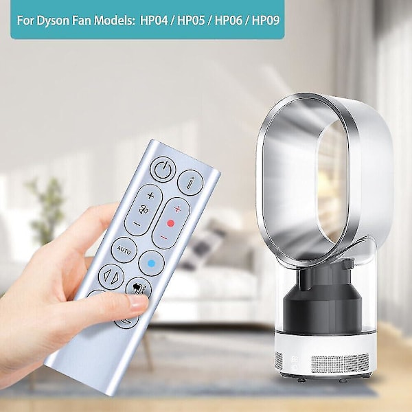 Ny Ersättningsfjärrkontroll för Dyson Pure Hot + Cool Luftrenare HP04 HP05 HP06 HP09, Luftrenare/Värme (Silver)