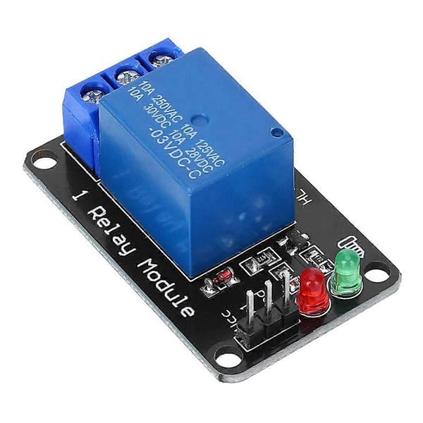1-veis relédrivermodul med LED-indikator, mikrocontroller-kompatibel PLC MCU-kontrollkortmodul 24V[D] Blue