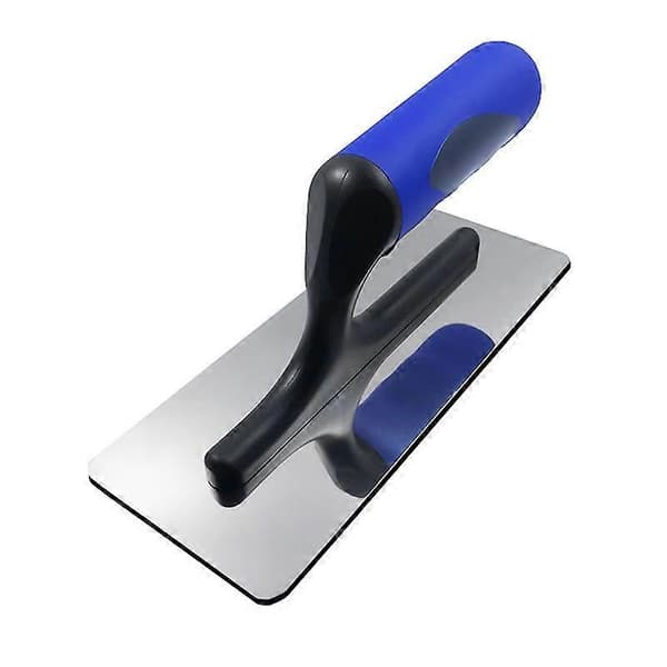 Pudsebræt i rustfrit stål, 2 stk., maling, pudsning, efterbehandling, håndværktøj [D] Blue  Silver