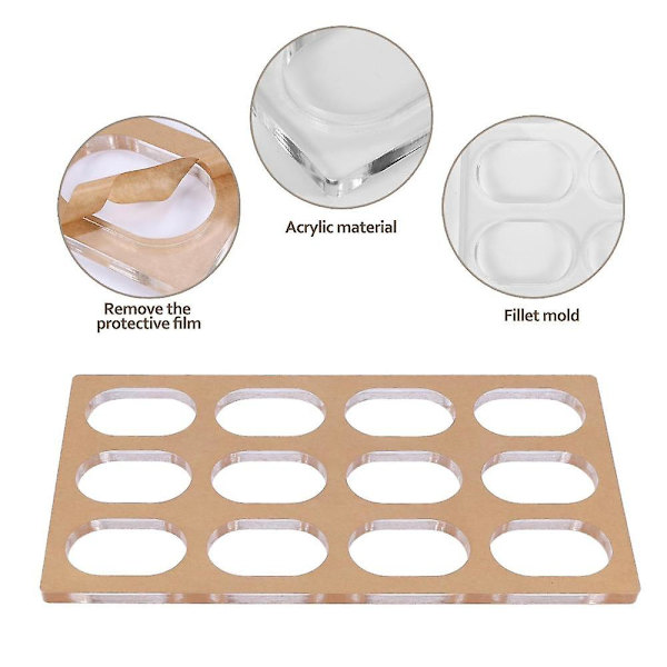 Kageform Akryl Cookie Form Macaron Dessert Bageri DIY Bageværktøj