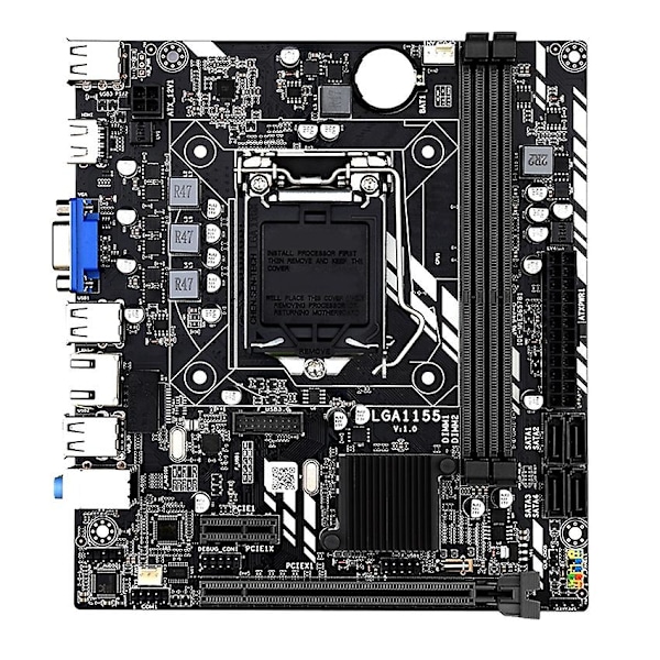Lga 1155 Moderkort för Core I7 / I5 / I3 / Pentium / Celeron Lga1155 Ddr3 M-atx Moderkort H61