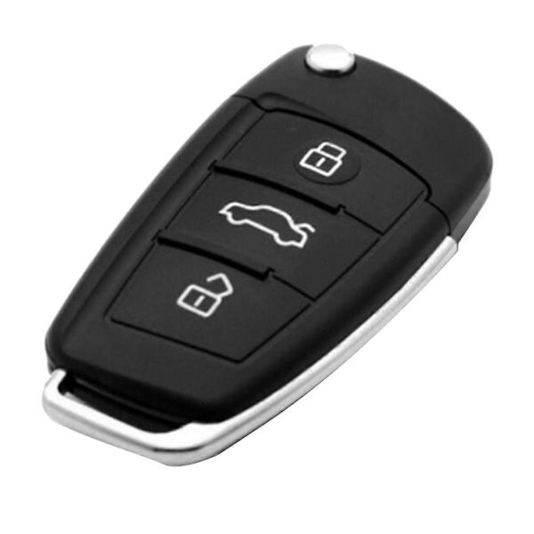 USB Flash Drive Bilnøgle Memory Stick USB Drev USB2.0 Stick til Desktop PC Computer Laptop Bluetoot[D] Black