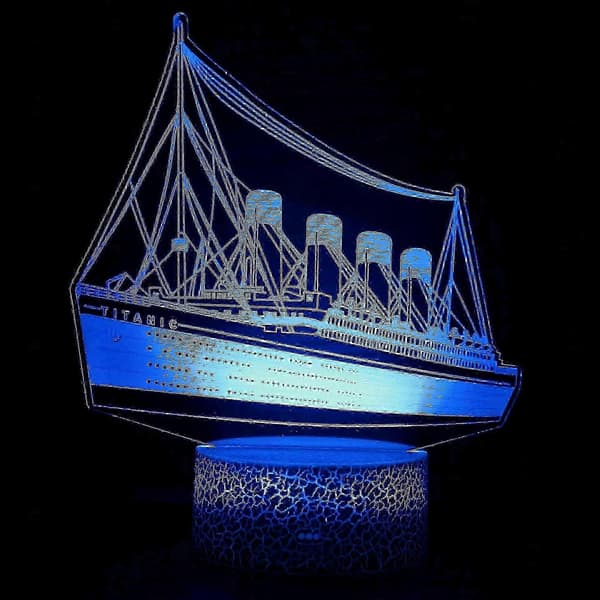 Natlampe Titanic Natlampe til børn 3d[D]