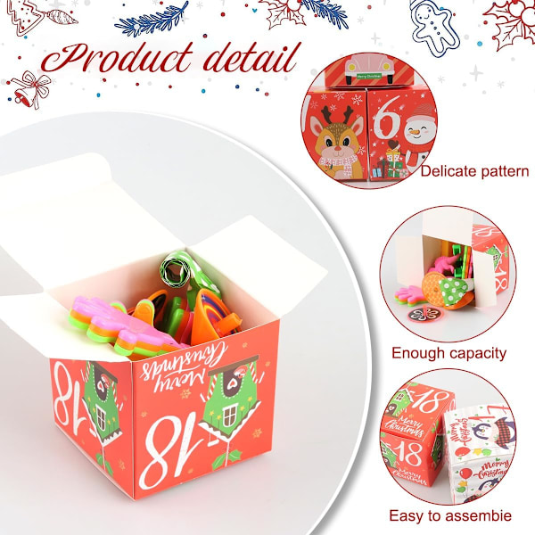 Julekalenderbokse, 24 julekalender, julekalenderboks, juleboks, DIY julekalender