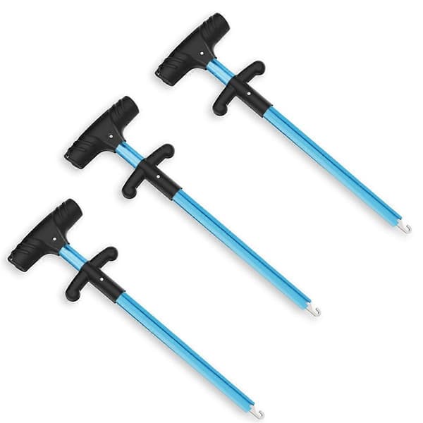 Bærbar T-Type Krokfjerner, Krokfjerner, Krokfjerner, Krokfjerner i aluminiumslegering Sølv[D] Blue