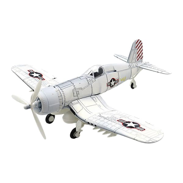 1:48 Fighter Byggesæt Ornament Let at samle DIY Fly Håndværk[D] white
