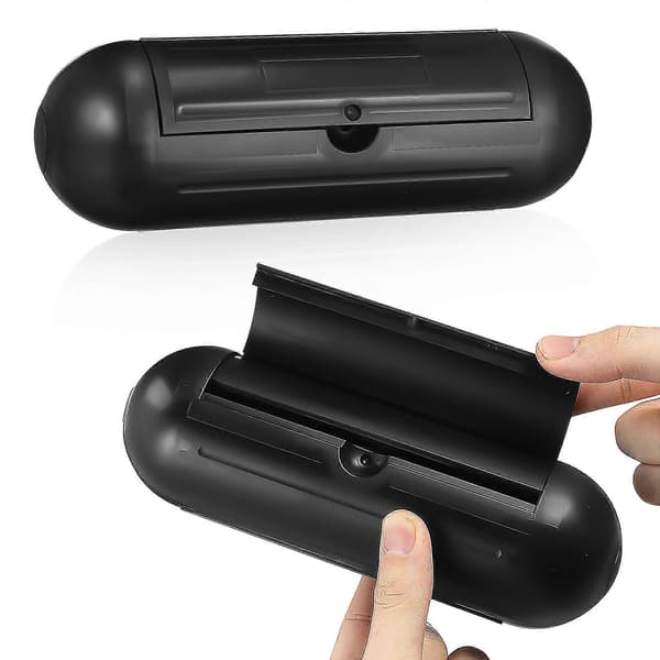 Utomhuskabelbox Förlängningssladd Kontaktskydd Skydda Mot Regn Kontorsanvändning 2st[D] Black 21.00X7.00X6.80CM