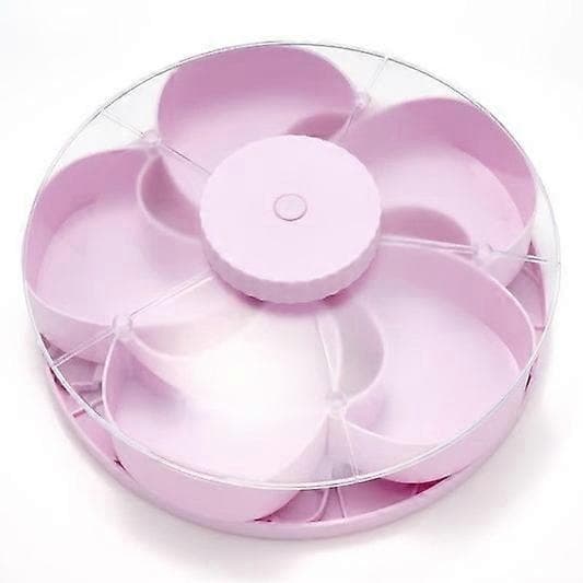 Roterende serveringsfat med rom - Rosa (D) Pink