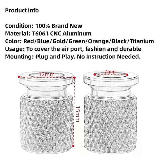 Til Harley Davidson Tilbehør Harley Motorcykel CNC Aluminium Dækventil Luftport Stilk Dæksel Hætte[D] Titanium