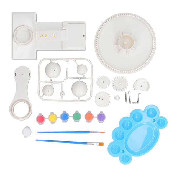 2 i 1 DIY Sol System Tre Planeter Stereoskopisk Monteringsleker Male Sol System Sett[D]