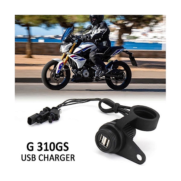 USB Dobbelkontakt Motorsykkeltilbehør for G310GS R18 G310 GS F900R F900XR med Tapsfri Linje