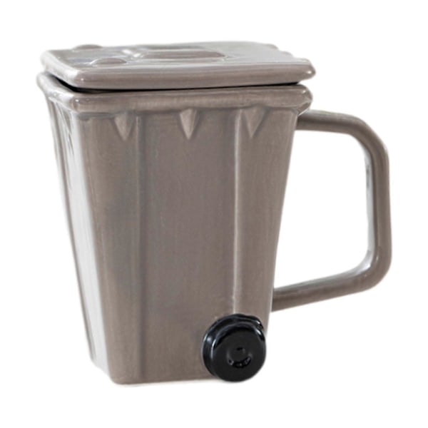 Kaffekopp Daglig Bruk Kopp Bar Tilbehør Vannkopp Kreativ Søppelkasse Krus Søppelbøtte Kopp for Iskaffe Frokost Juice[D] Coffee