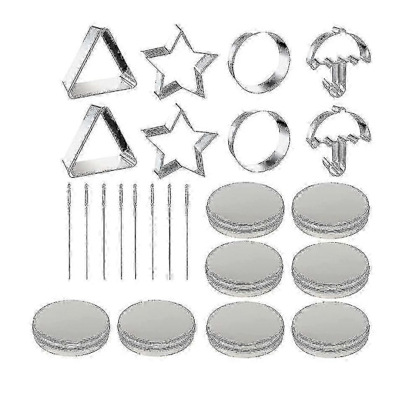 24 st Squid Cookie Cutter Spelset, Med Tennask & Nål - KC