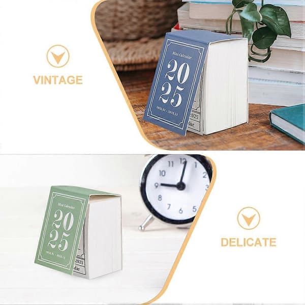 Romantisk Design Skrivbordskalender för Hemmet 8st Mini Riv-Av Månadsplanerare[D]