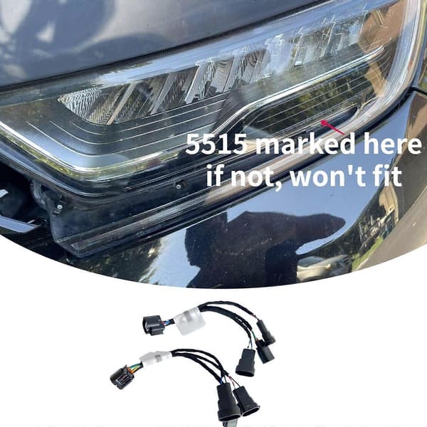 Til 2017-2020 Honda CR-V CRV Forlygte Halogen til LED 8 ben 5515 Adapterledning[D]