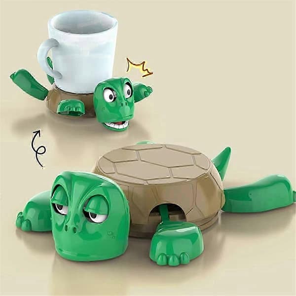 3D-printet skilpadde-coaster for kopper, dekorativ holder B[D]