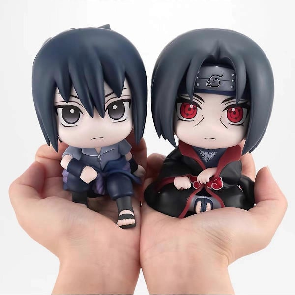 Naruto Kakashi Sasuke Itachi Anime Figur Legetøjsmodel[D] Sasuke
