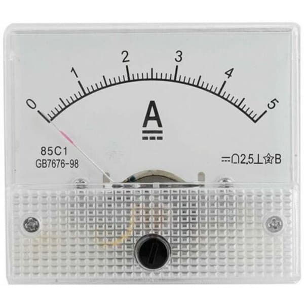 Analog spændingsamperemeter og voltmeter, 85C1 DC (5A amperemeter) 0.05