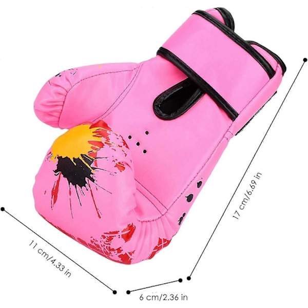 Barnehansker for boksing, Punchinghansker for barn, Mini boksehansker Junior for gutter jenter, Treningshansker for boksing[D] Pink