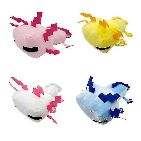 Minecraft Plyschdocka Sällsynt Axolotl Mjuk Plushie Fylld Leksak