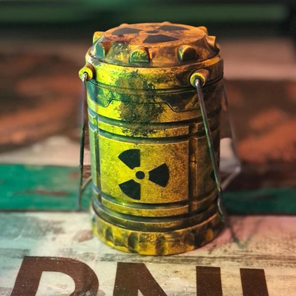 Miniatyr kärnreaktor lykta gåva, Waste World Apocalyptic Horror lykta, 100% helt ny!